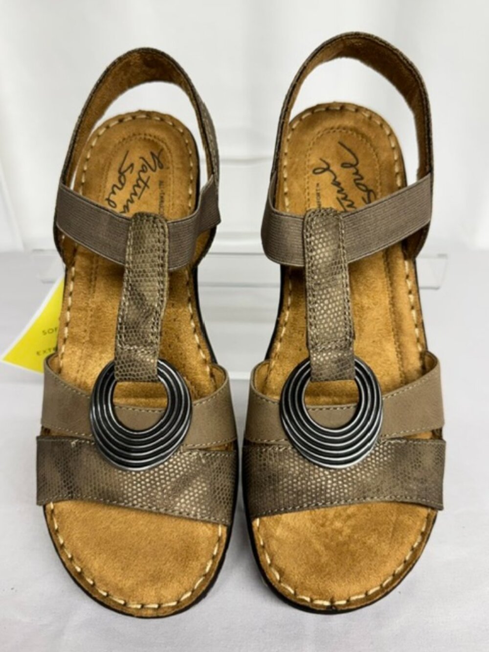 Natural Soul Sandal - Sunrise - Dark Taupe - Size 8W